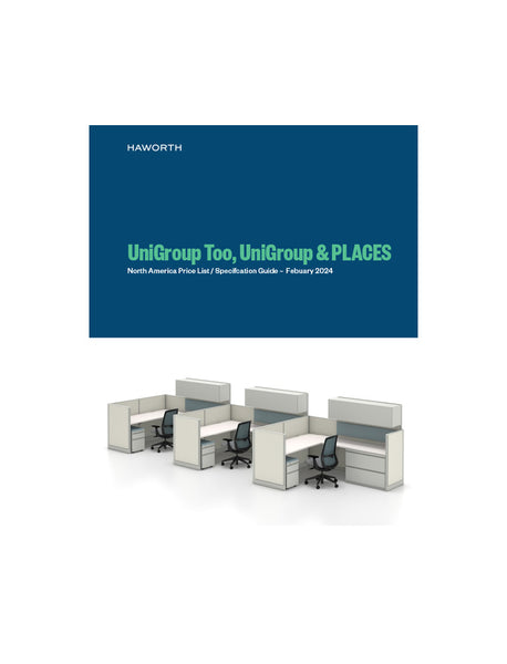 UniGroup Too, UniGroup and Places Price List & Spec Guide