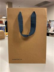 Haworth Kraft Paper Gift Bag w/ Blue Handles