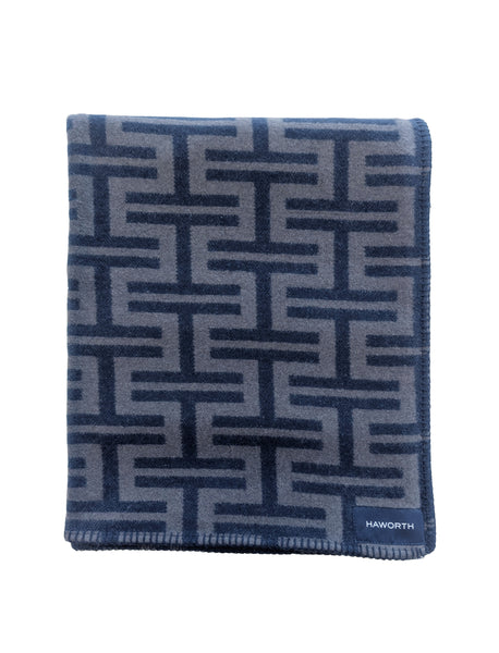 Custom Wool- Cotton Blend Throw Blanket