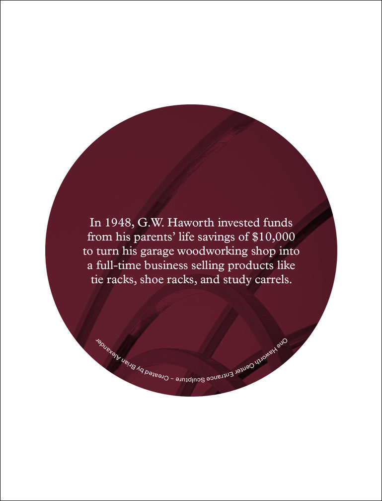 Set of Coasters featuring brand stories (20 coasters/ set) – Haworth SWAG